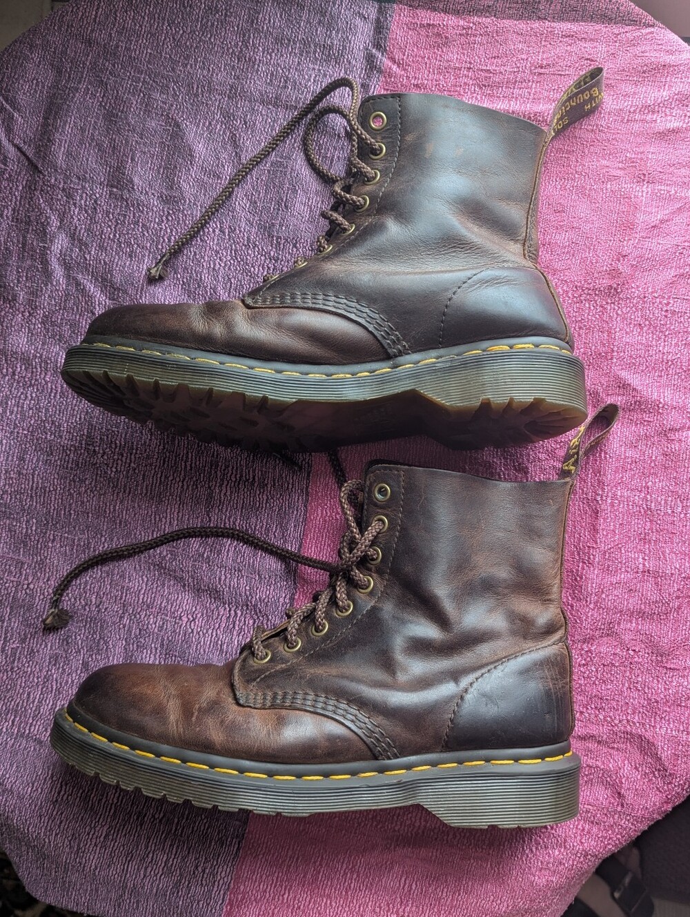 1460 PASCAL Ambassador Soft Leather Boots in Dark Brown